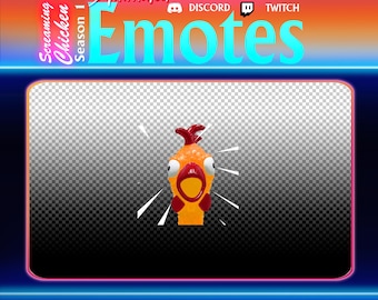 Screaming Chicken 1 - Animated Emote for Twitch and Discord