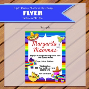 Custom - Mom Night, Meet the Moms, PTA Flyer, After School Mom Party Flyer, Notice, Colorful Flyer, Meet other Moms Flyer,JPEG You Print