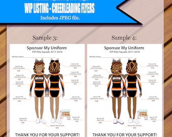 Flyer de pom-pom girl personnalisé