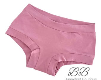 Rose, Custom Cotton Lycra Scrundies, Bunzies, Cheekies, Boy Cut Lingerie
