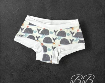 Small Women’s, elastic free,Scrundies, undies, boy cut full coverage lingerie