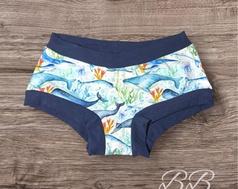 Small Women’s, elastic free,Scrundies, undies, boy cut full coverage lingerie