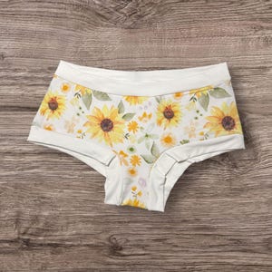 Elastic-Free Cotton Spandex Undies: Full Coverage Boy Shorts