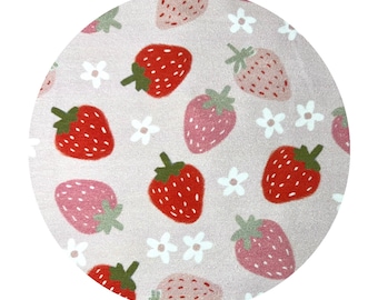 Custom Cotton Lycra Underwear, Strawberry Floral Print Cheekies, Scrundies, Bunzies