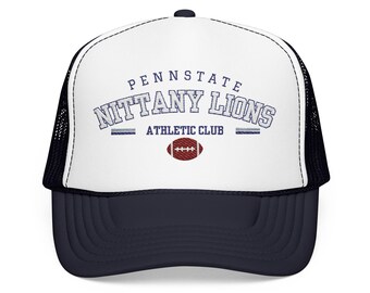 Spersonalizowana czapka baseballowa z motywem klubu futbolu uniwersyteckiego, spersonalizowana czapka z okazji dnia meczowego na uniwersytecie Penn State, UMichigan, Alabama