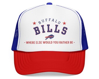 Custom Embroidered NFL Team Trucker Hat | Vintage Game Day Hat | Personalized Football Hat | Foam Mesh Snapback