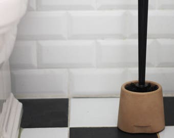 Concrete toilet brush holder / Toilet brush / Bathroom decor / Toilet brush holder / Concrete decor / Bathroom accessories / Toilet cleaner
