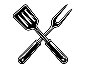Utensilios de cocina SVG, archivo de corte de utensilios de cocina, arte lineal (uso comercial)