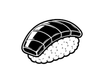 Sushi Nigiri SVG, Archivo de corte artístico – Ilustración de sushi (Uso comercial, Descarga instantánea)