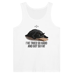Ho provato così tanto che sono diventato così grasso - Canotta, Canotta divertente parodia dei Linkin Park, Gilet pizza Chester il gatto grasso, Regalo di abbigliamento estivo per pantofolai