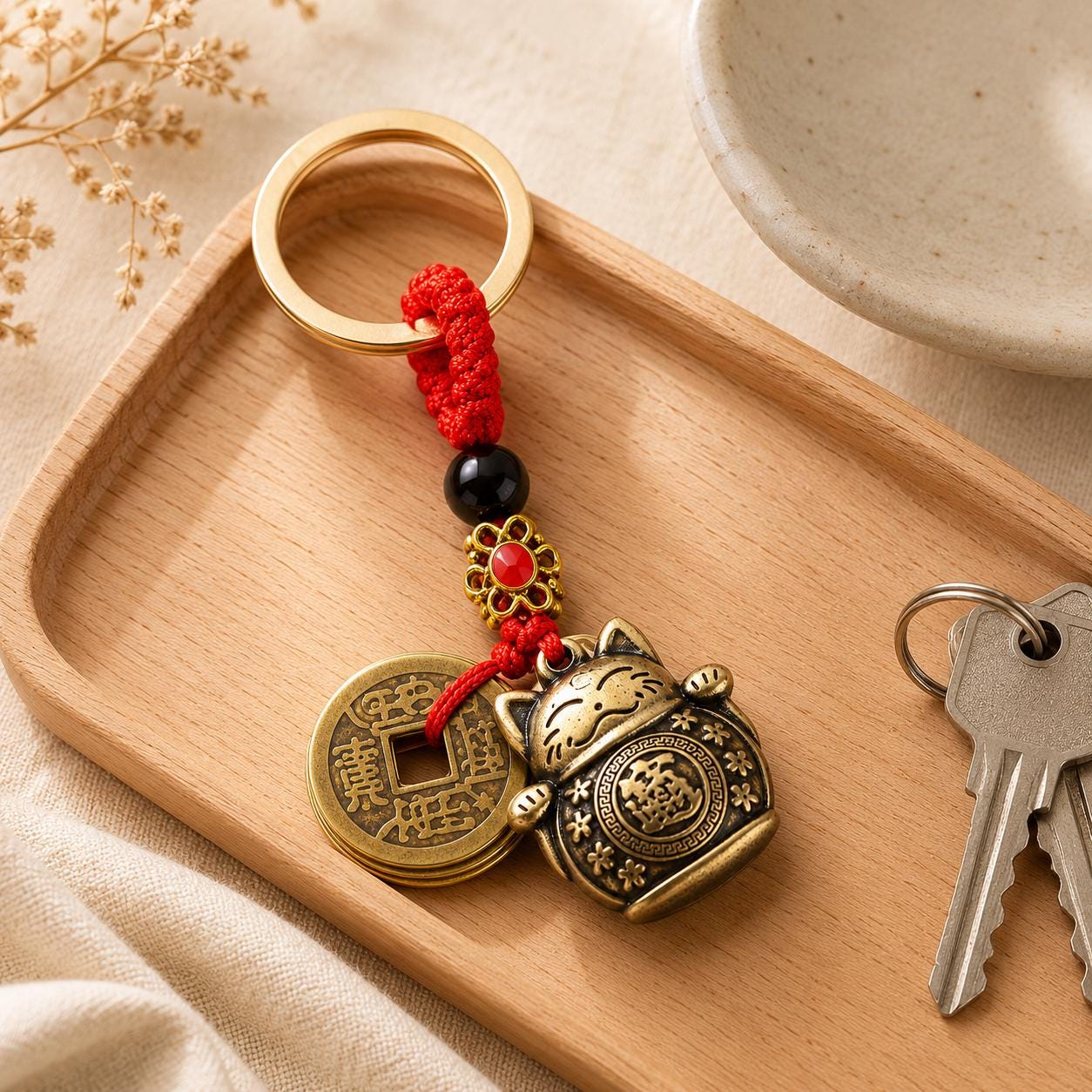 Maneki Neko Ring - Etsy
