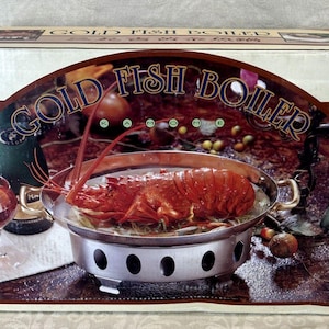 Vintage Kamome Gold Fischkocher 12" Edelstahl, induktionsgeeignet, HJYG2, neuwertig