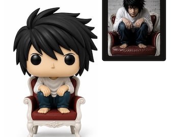 Figura personalizada de detetive estilo anime | Boneco detetive estilo Funko Pop