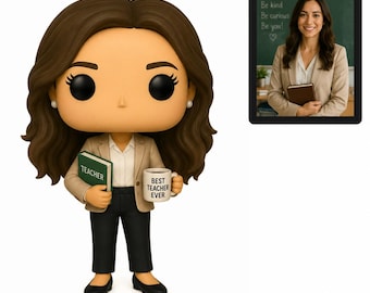 Boneco Funko Pop personalizado para professor | Lembrança personalizada com foto