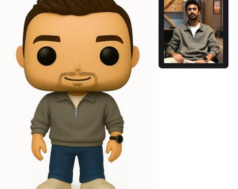 Boneco Pop personalizado a partir de foto | Lembrança personalizada do personagem, estilo Funko
