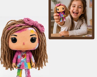 Kit para montar sua própria boneca estilo Funko Pop | Atividade artesanal para pintar sua própria boneca personalizada