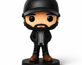 Custom Joe Goldberg Funko Pop, Handmade Stalker Figure, Book Lover Gift, TV Show Collectible, Custom Pop Vinyl, Miniature Thriller Character