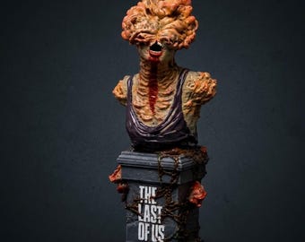 Estátua do Clicker de The Last of Us, Busto do Clicker, Decoração para Cosplay de Joel e Ellie de TLOU, Escultura do Clicker, Decoração para Mesa de Sala de Jogos
