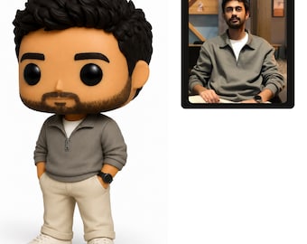 Custom Pop Figurine from Photo | Personalized Character Keepsake, Funko Style Doll