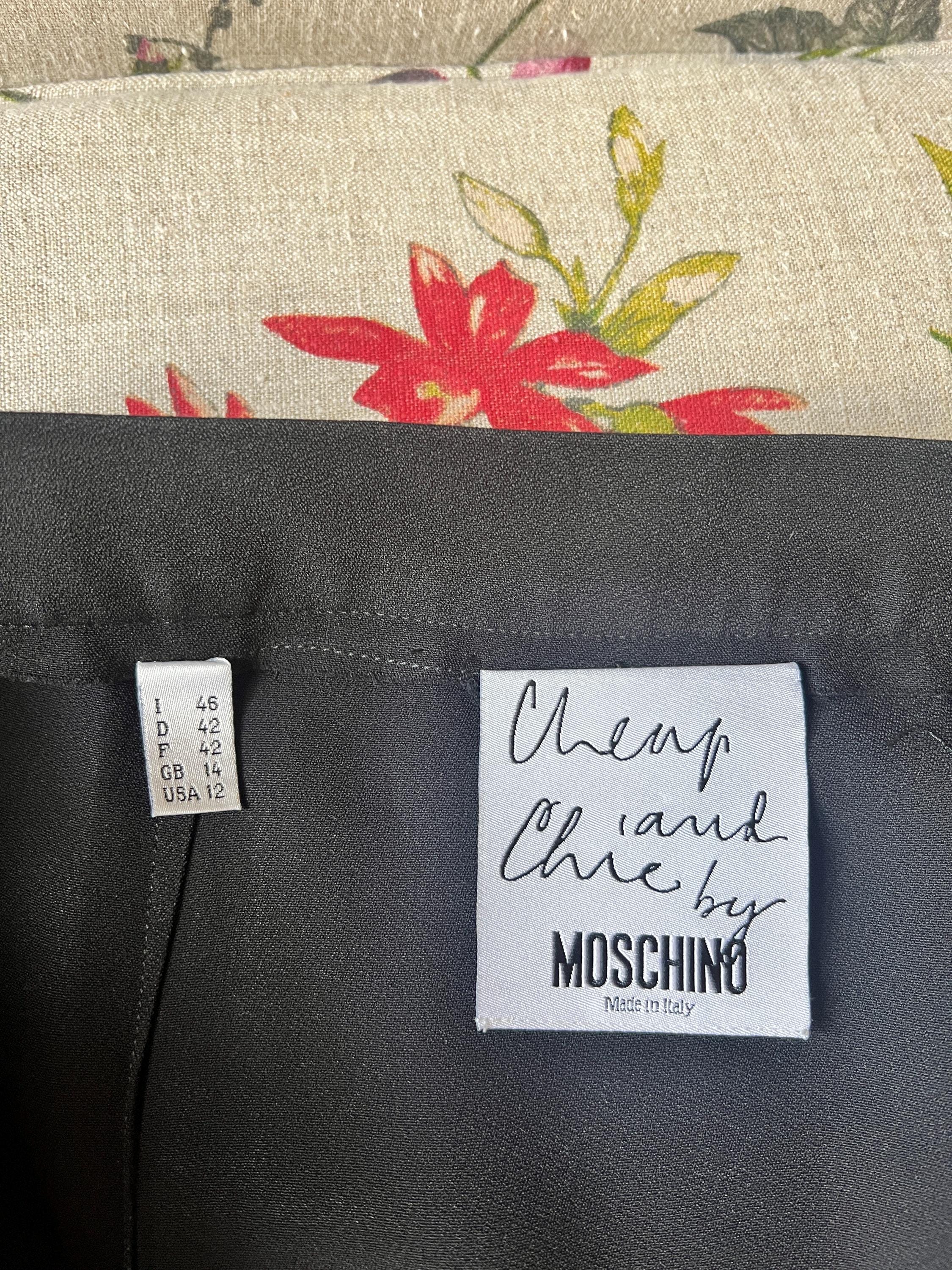 vintage 90s designer Moschino Cheap and Chic skirt suit image 7