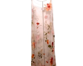 Iconic Roberto Cavalli RUNWAY Elfic sheer floral slip dress Spring Summer 1998