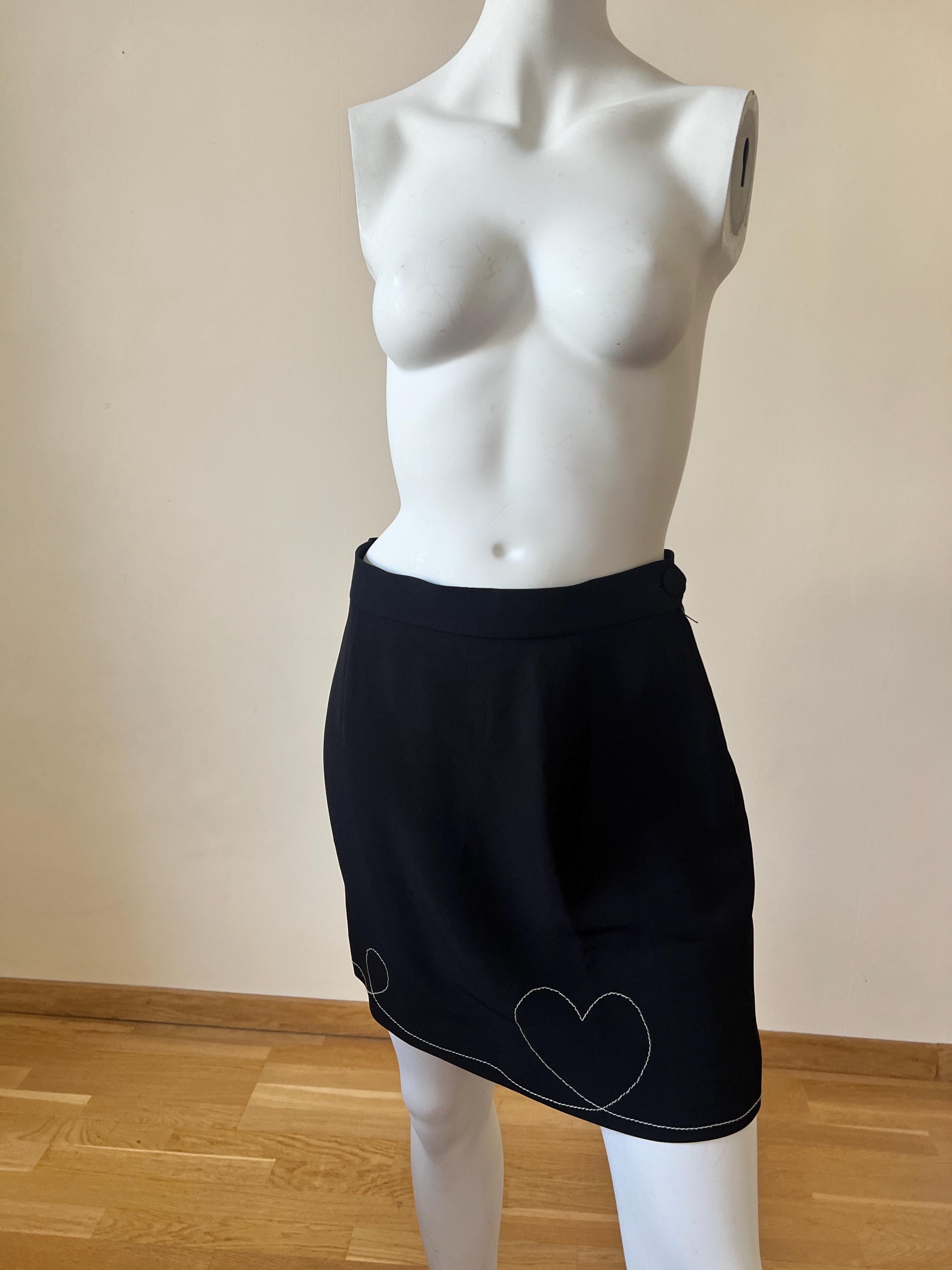 vintage 90s designer Moschino Cheap and Chic skirt suit image 5