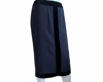 Vtg skirt tom ford for yves saint laurent rive gauche noir obsession 2002 F38