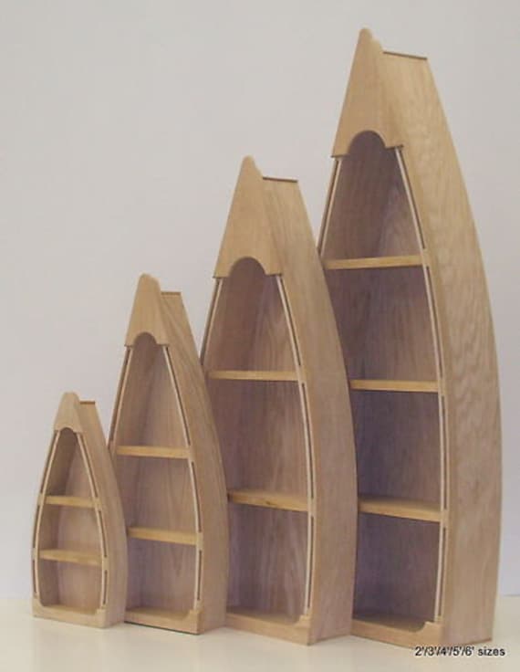 5 Foot Row Boat Bookcase Custom Handmade Wood Boat Etsy