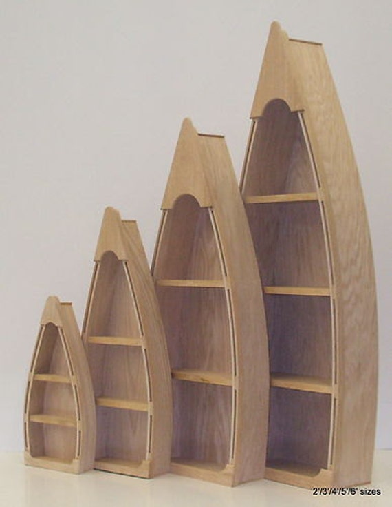 5 Foot Row Boat Bookcase Custom Handmade Wood Boat Etsy