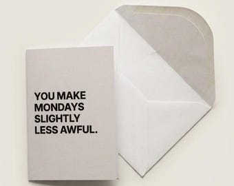 Work Bestie Card | Sarcastic Coworker Greeting | Corporate Survival Humor