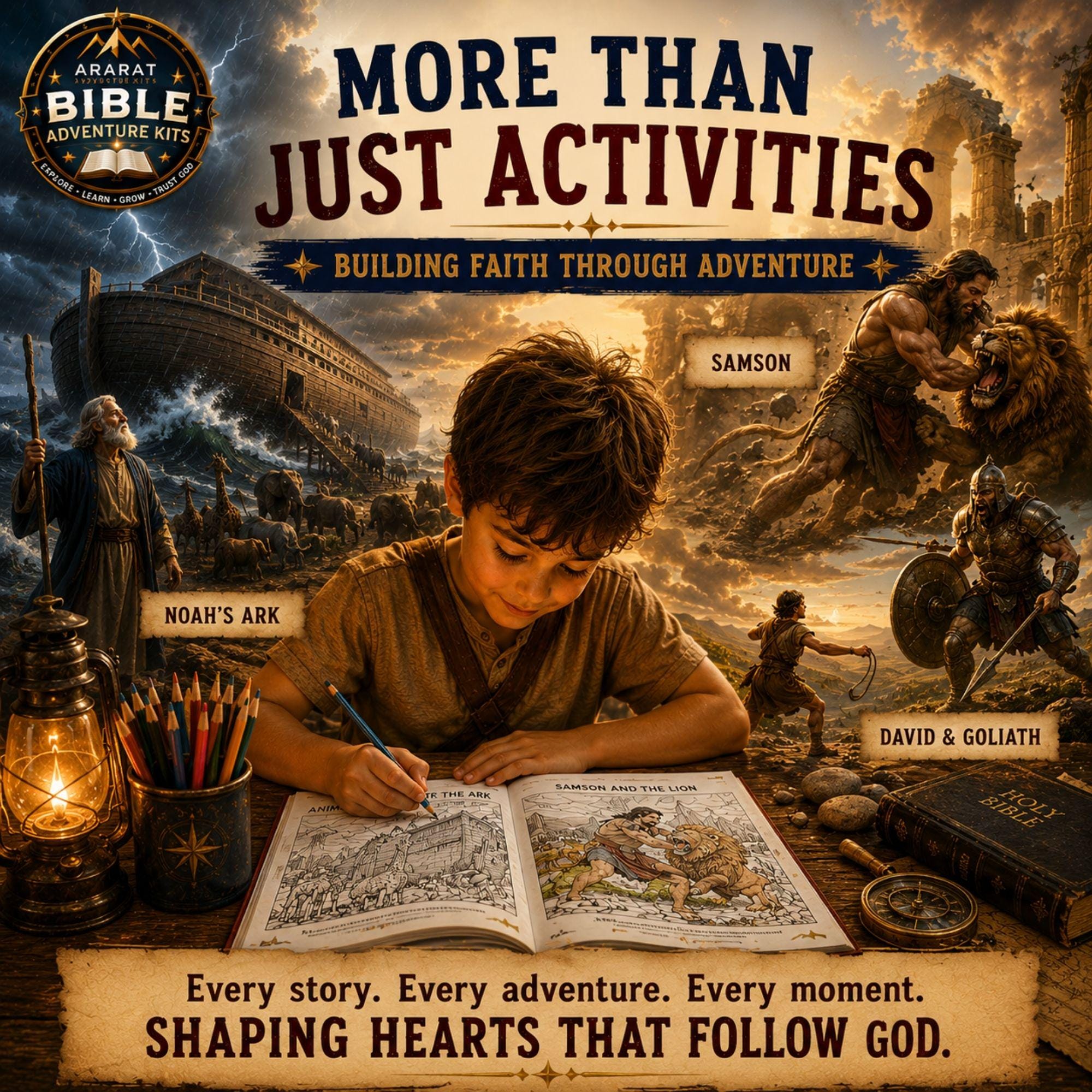 Samson Riddle Kids Activity Samson Bible Activity Pack for Kids | Christian Story Adventure ...