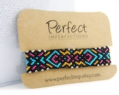 Friendship Bracelet Handwoven Macramé / PerfectImp Best Friend Wrist Wrap / Colorful Braclet Handmade Woven Aztec Bracelet / Knotted Braclet