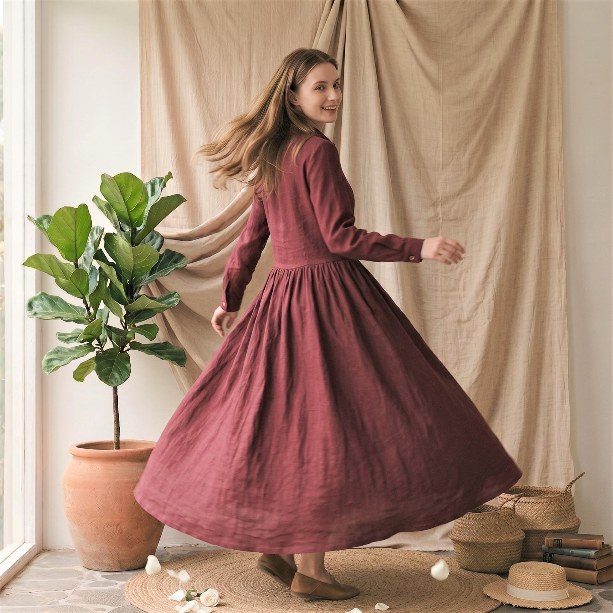autumn winter maxi dresses Dress Color:Scarlet Dresses: Lace Dresses home and work Sunday Brunch Prom Dress