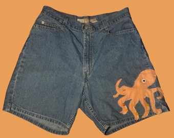 Szorty jeansowe Patchwork Octopus