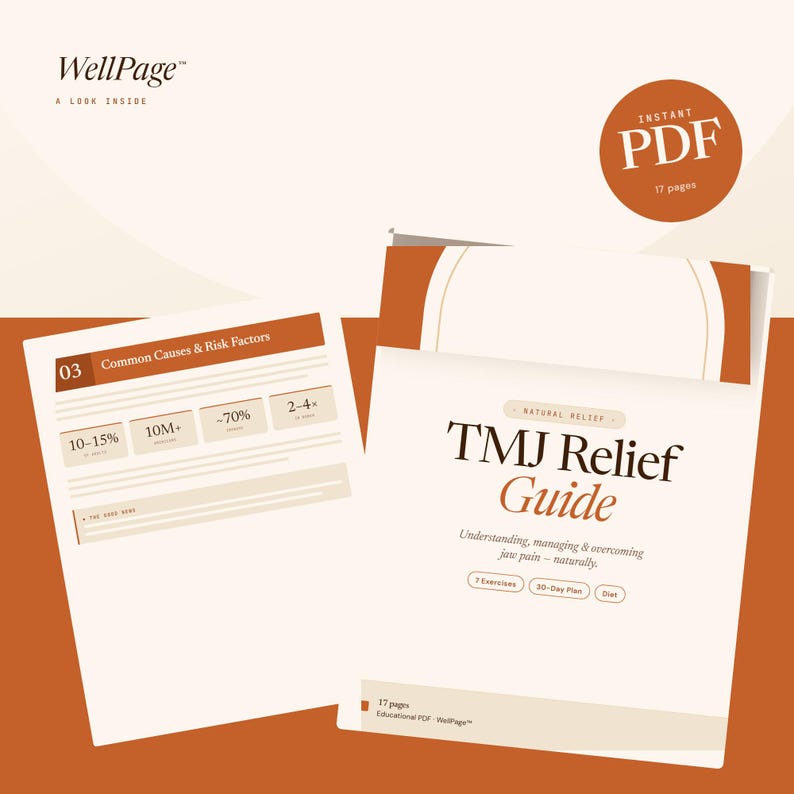 Printable Tmj Ruler TMJ Relief Guide PDF · Jaw Pain Recovery · 30-day Home Relief Plan ...