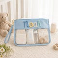 Personalized Clear Baby Organizer Pouch, Custom Name Diaper Bag, Nursery Essentials Storage