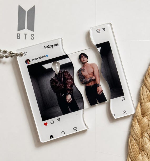 Jungkook BTS Magic Reveal Photocard Keychain Acrylic Instagram Style Lomo card ARIRANG Photo Card world tour concert pin