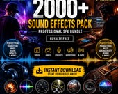 2000+ Sound Effects Pack | Royalty Free SFX Bundle | Cinematic, UI, Impacts, Transitions | Instant Download