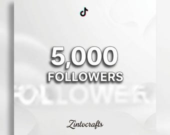 5000 TikTok Followers | Real TikTok Growth | Fast Delivery | Social Media Promotion Service