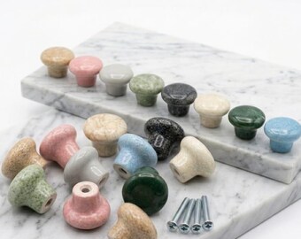 Porcelain Cabinet Knob, Ceramic Cabinet Knob, Drawer Knob, Cabinet Hardware, Furniture Knob, Kitchen Cabinet Hardware, Bathroom Cabinet