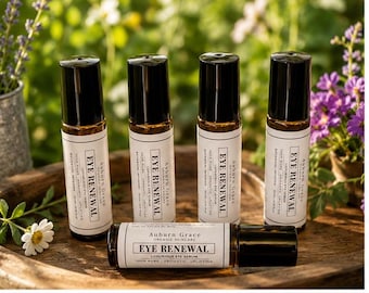 Anti-Aging Eye Renewal Roll-On Serum | Organic Under Eye Treatment | Dark Circles & Puffiness Relief
