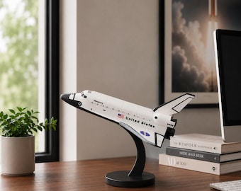 Maqueta de escritorio del transbordador espacial para exhibición y regalo.