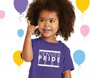 Camiseta infantil Denver Pride - Celebra el Orgullo de Denver, Tallas de 2T a 5T
