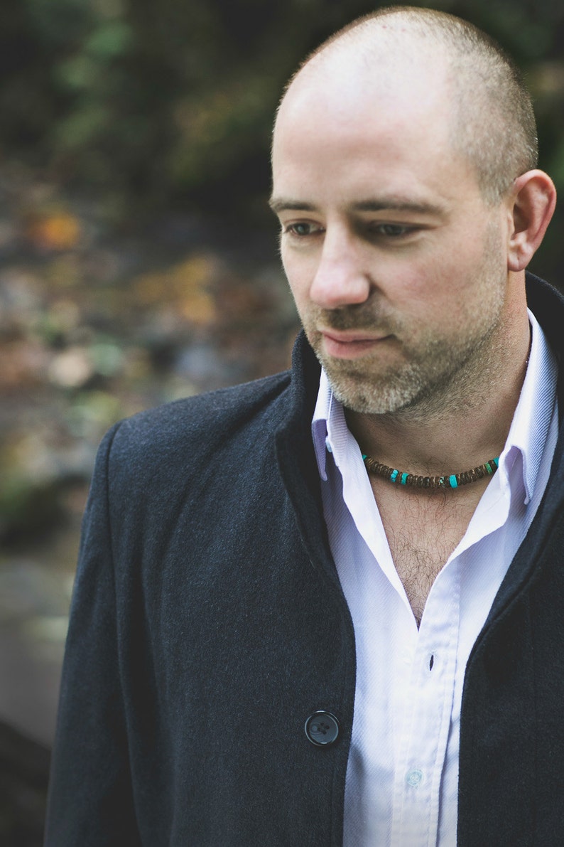 Men's Jewelry Made From Fair Trade Beads Wooden Necklace Etsy