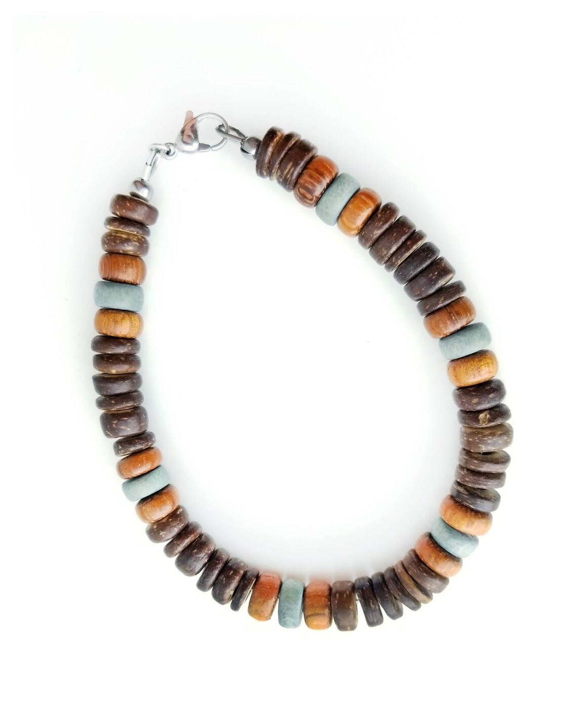 Mens Wooden Bracelet Mens Wood Bracelet Wood Bead Bracelet Etsy