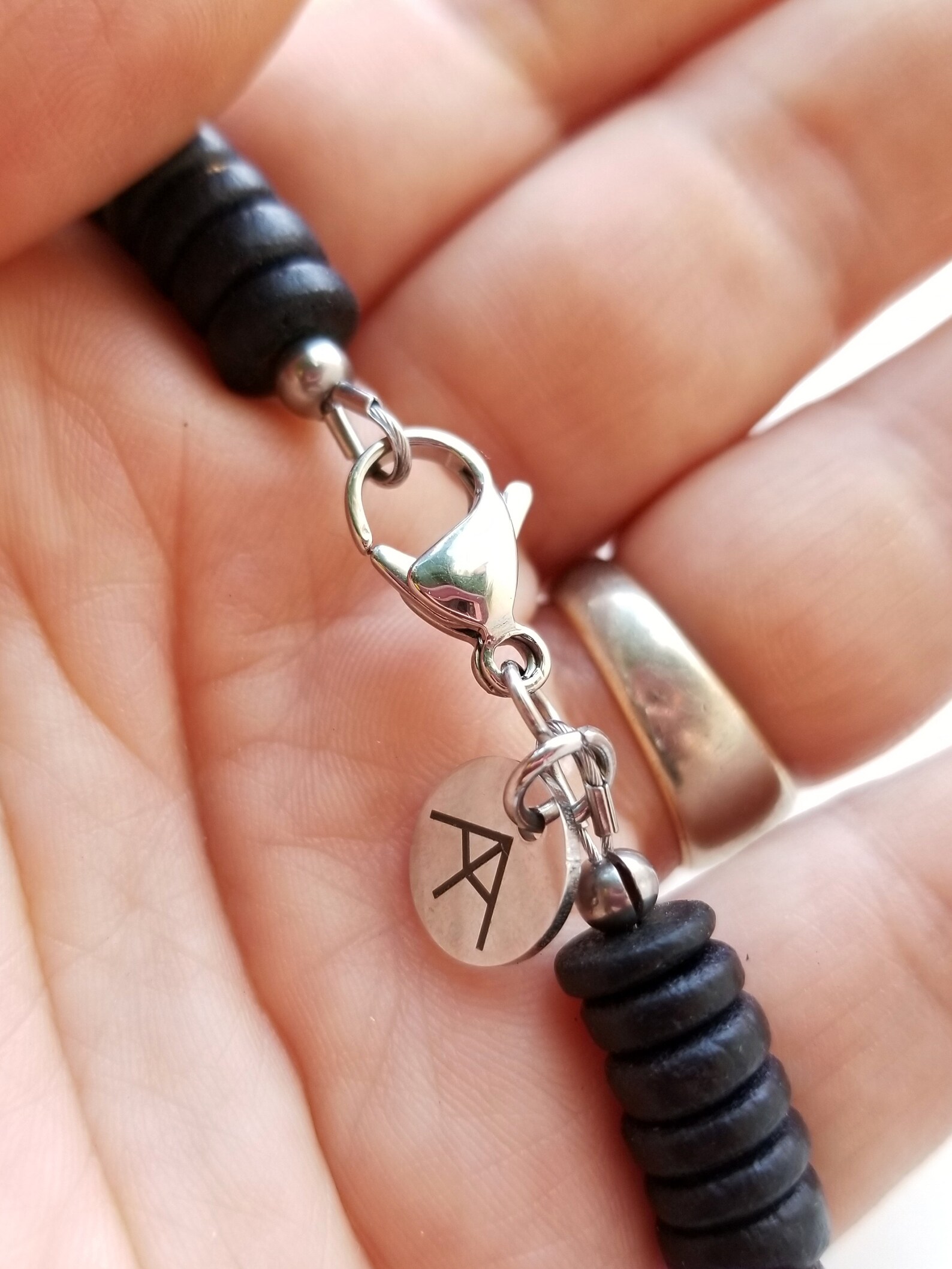 Men's Jewelry Black Wood Necklace for Men Father's Etsy