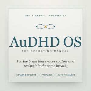 Agenda AuDHD 2026 Descarga digital, Agenda para adultos con autismo y TDAH, Diario AuDHD, Agenda neurodivergente, Agenda de enfoque imprimible