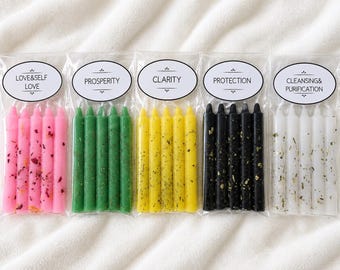 Velas con sonajero de intención / Velas rituales / Velas para hechizos