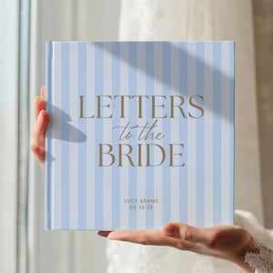 Letters to the Bride Book, Personalized Bridal Shower Guest Book, Hen Do Book, Wedding Scrapbook Album, Bride to Be Gift