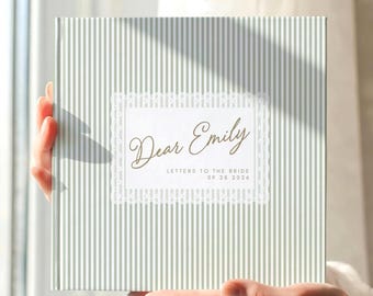 Letters to the Bride Scrapbook, Custom Wedding Memory Book, Wedding Guest Book Alternative, Newly Engaged Gift for Her